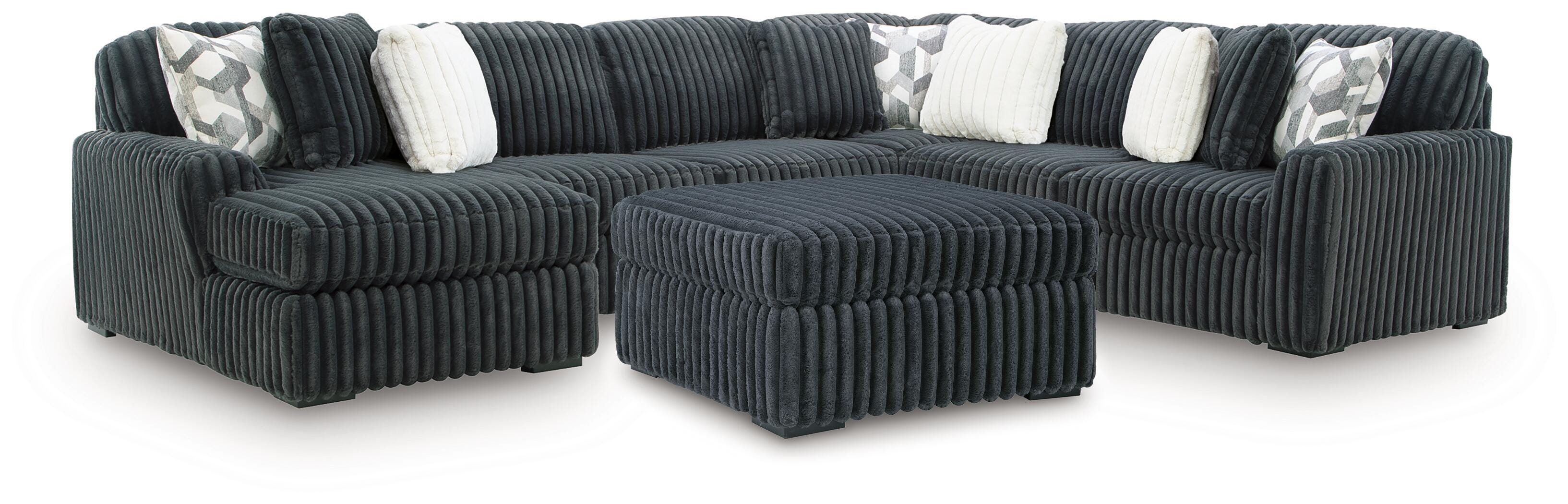 Nightfall 4-Piece Sectional and Ottoman