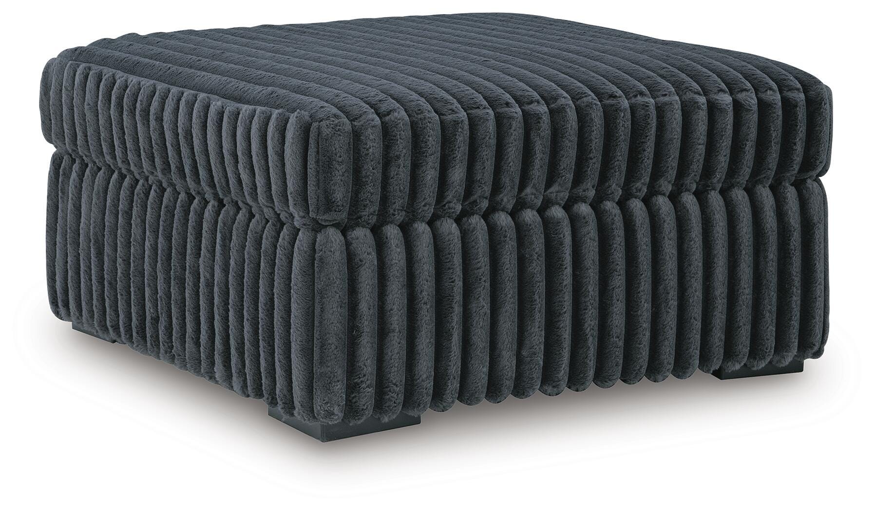 Midnight-Madness Oversized Chair and Ottoman
