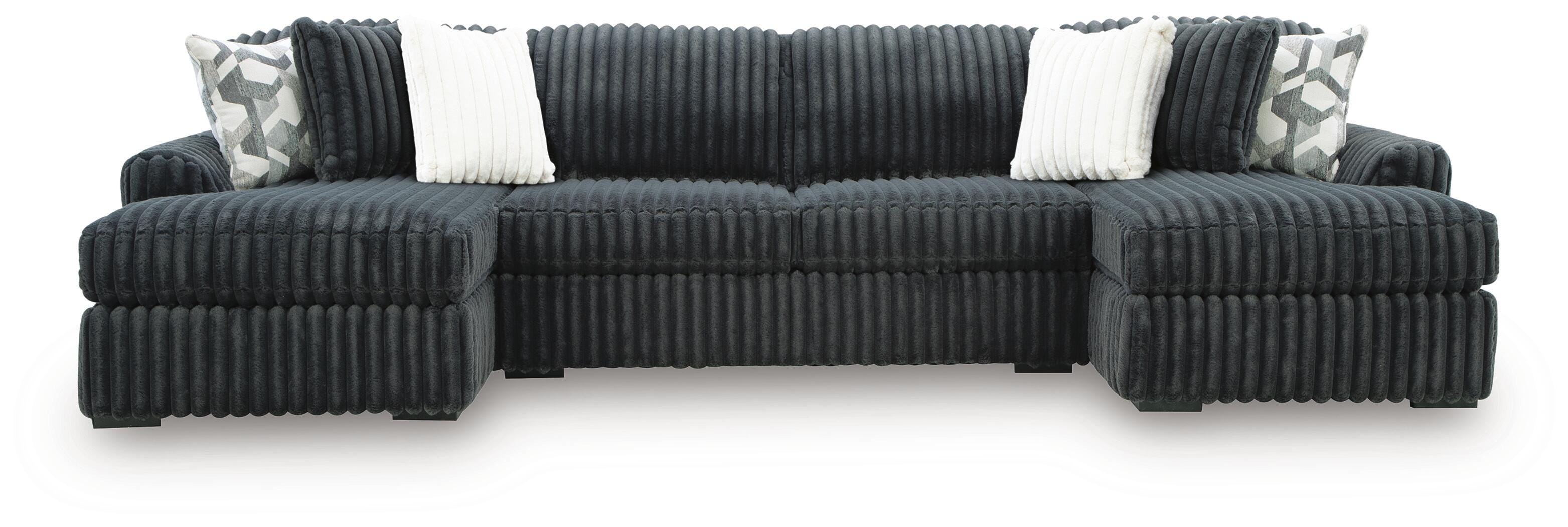 Midnight-Madness 3-Piece Sectional with Chaise