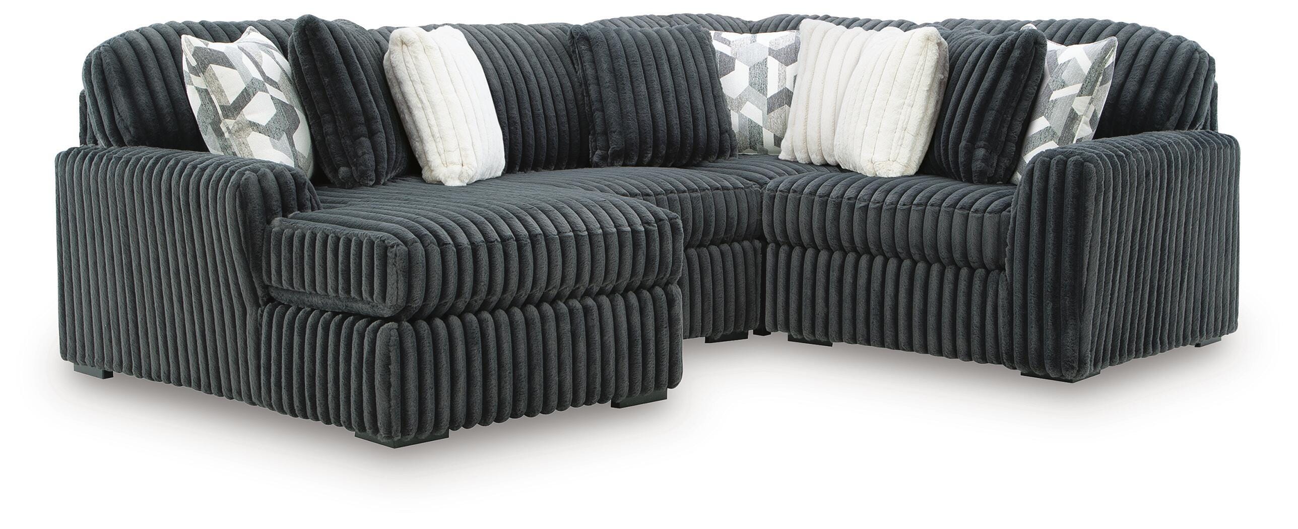 Midnight-Madness 4-Piece Sectional with Chaise