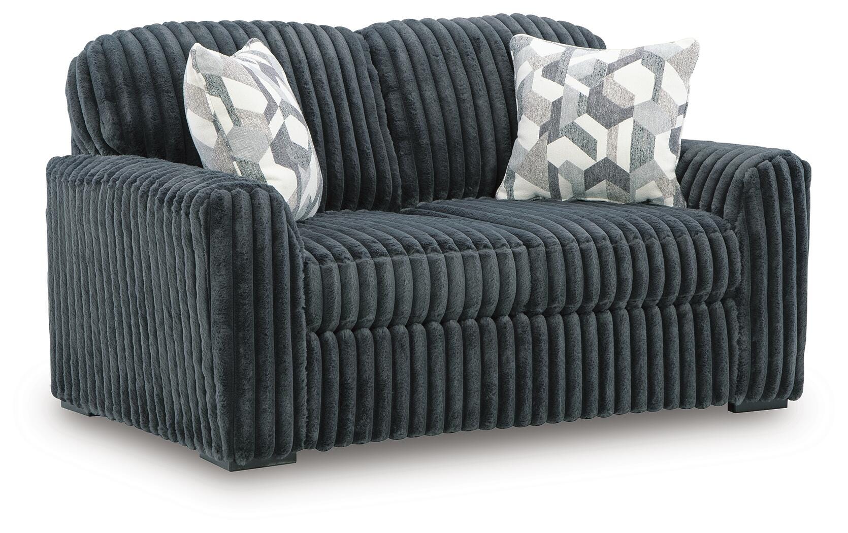 Midnight-Madness Sofa, Loveseat and Oversized Chaise