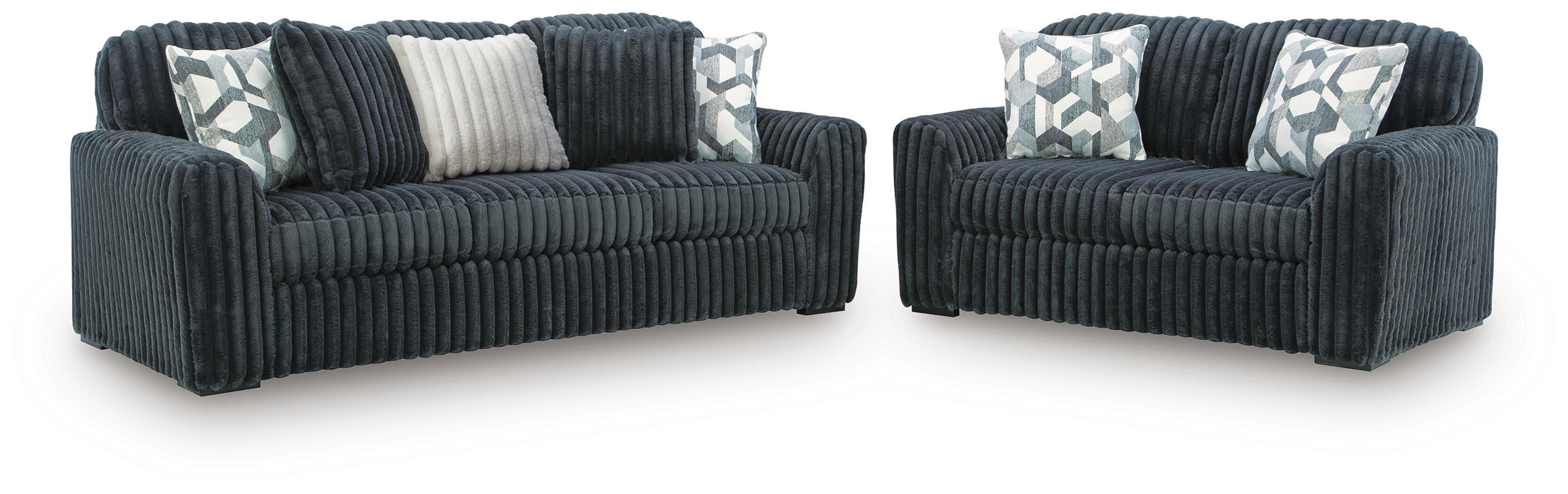 Midnight-Madness Sofa and Loveseat