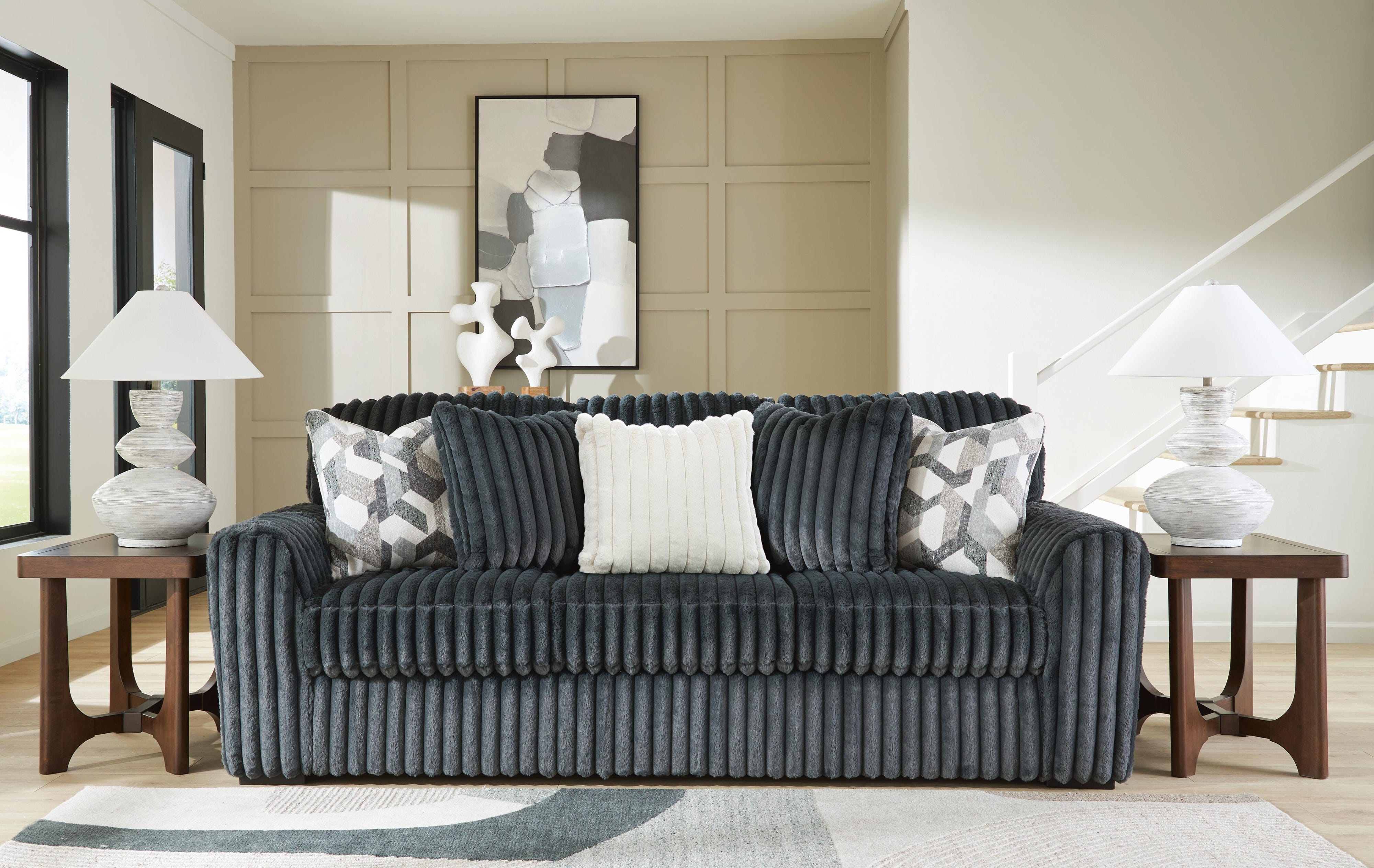 Midnight-Madness Sofa and Oversized Chair