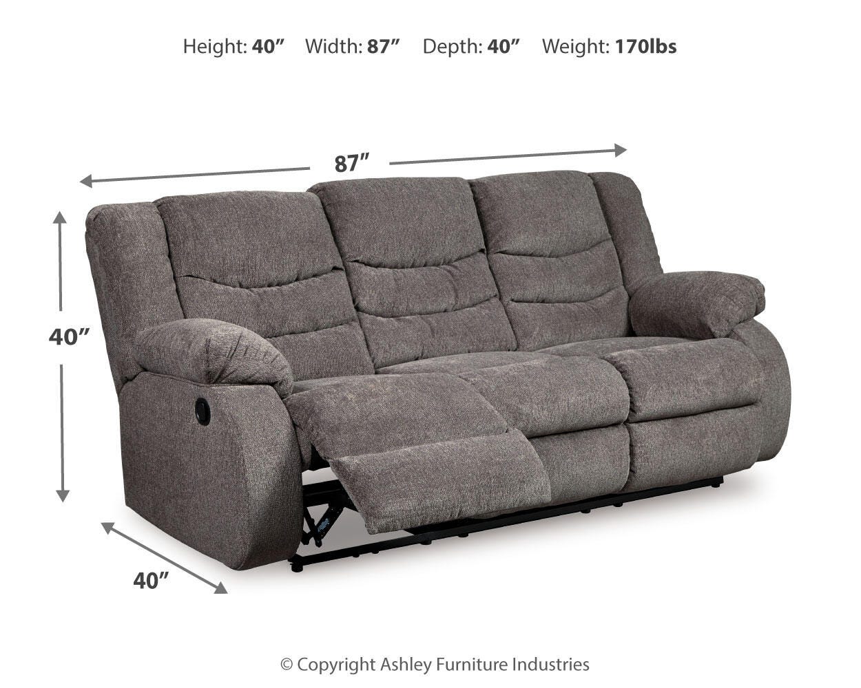 Tulen Reclining Sofa and Loveseat