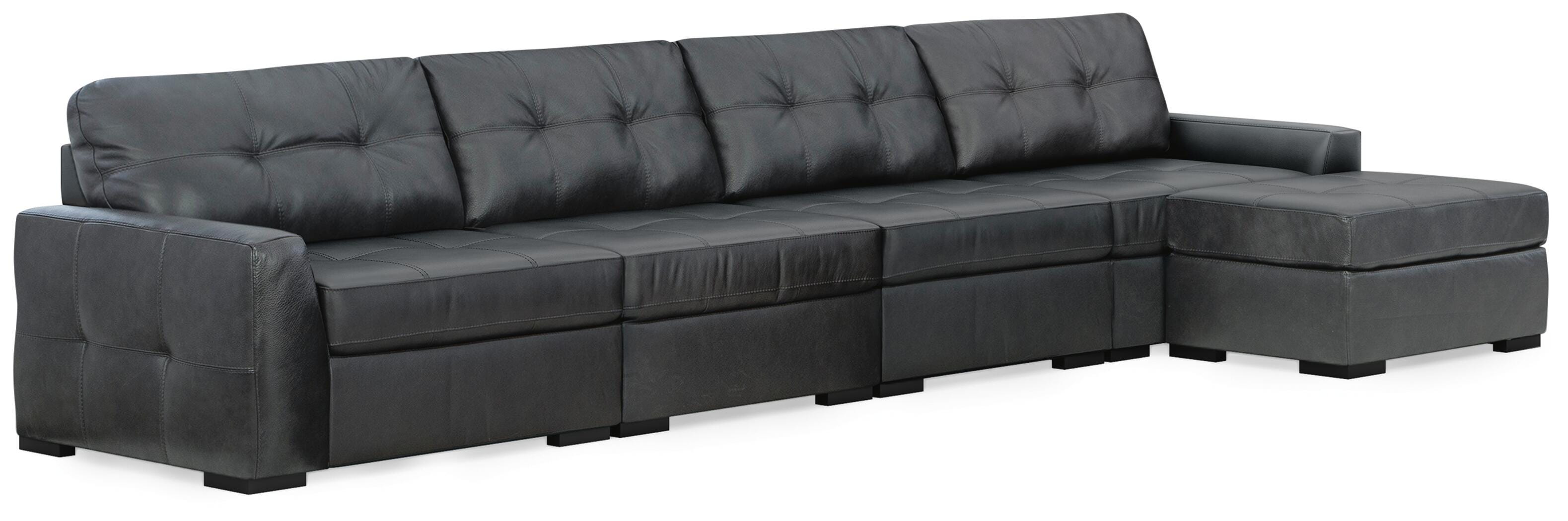 Brindley Pier 4-Piece Sectional with Ottoman