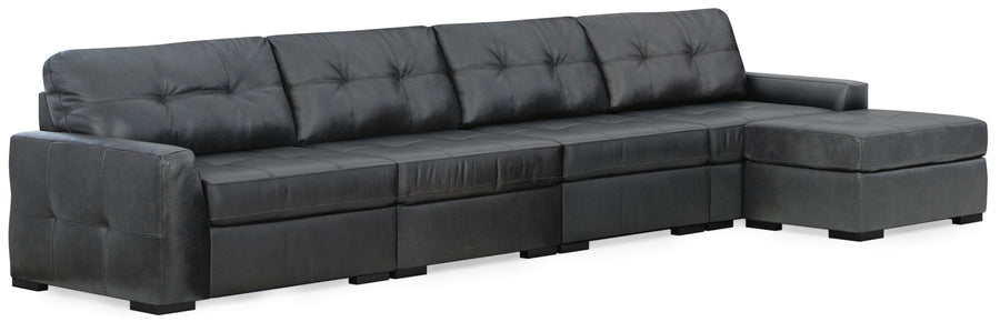 Brindley Pier 4-Piece Sectional with Ottoman