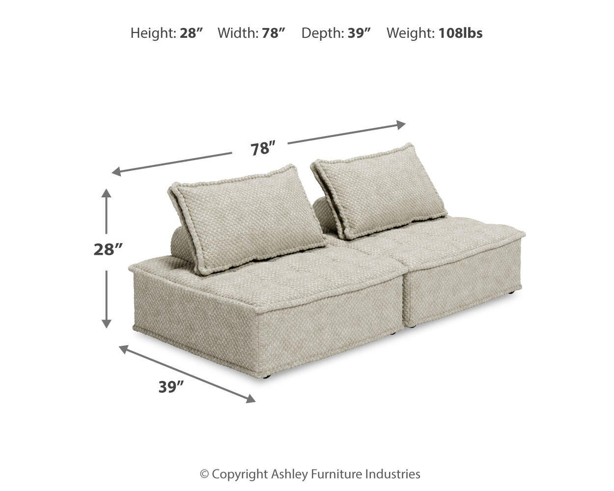Bales 2-Piece Modular Seating
