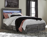 Seagrant Panel Bed with 4 Storage Drawers