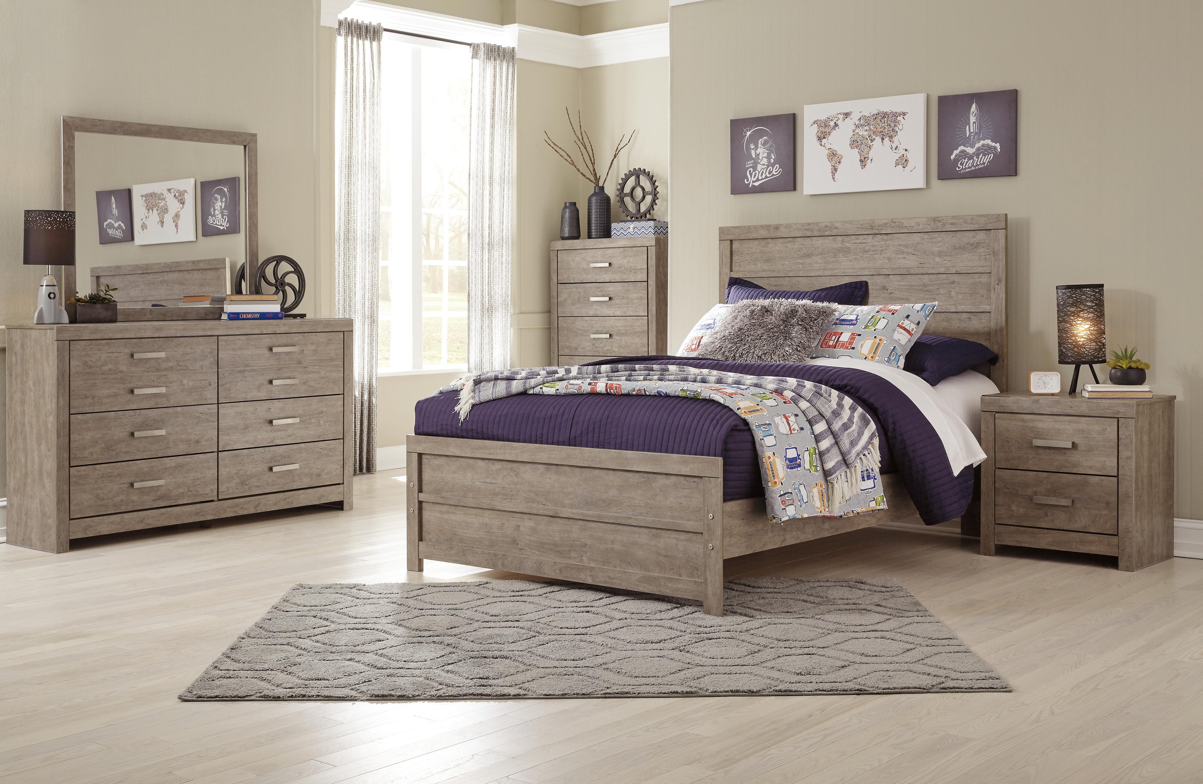 Culverbach Panel Bed, Dresser, Mirror and Chest