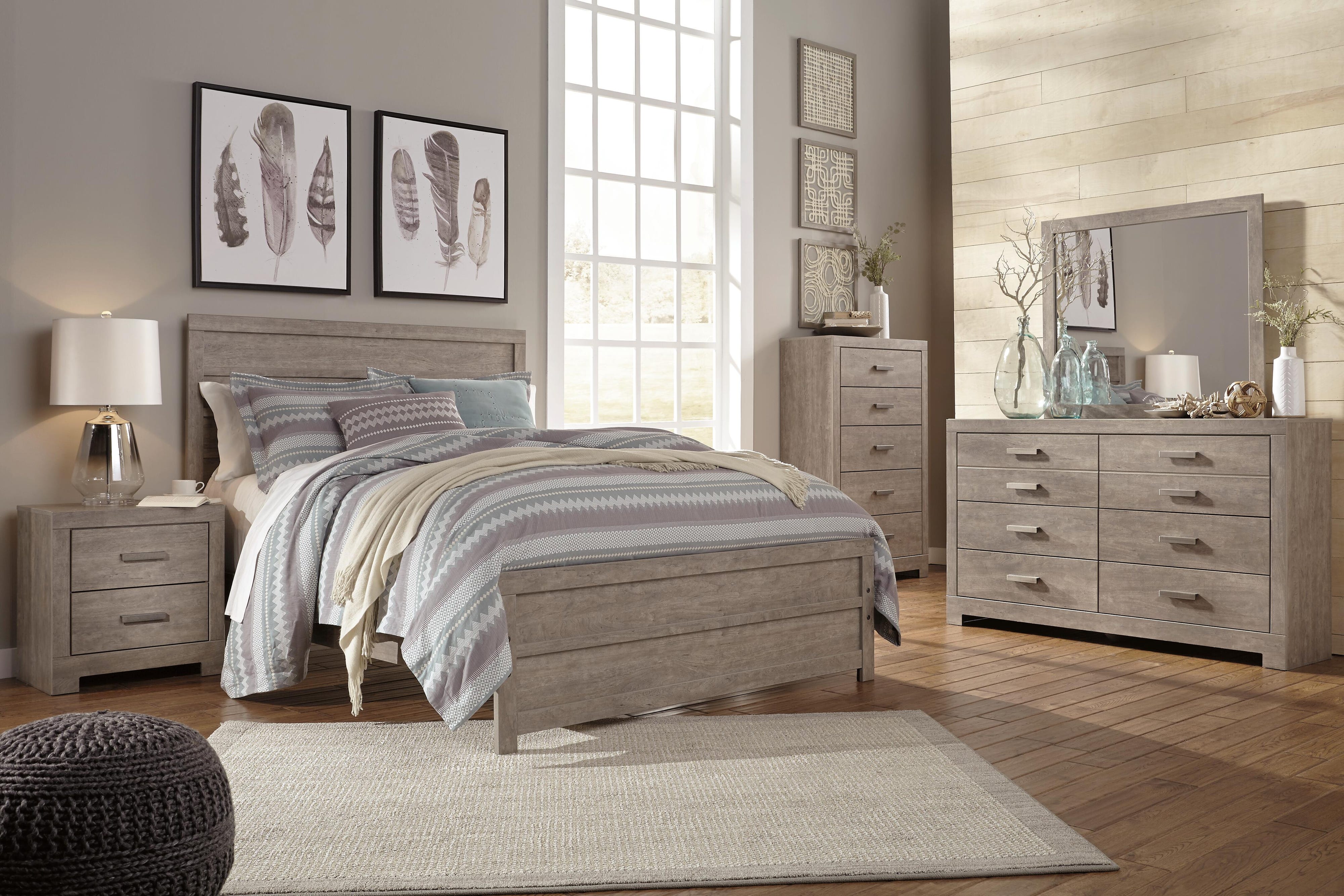 Culverbach Panel Bed, Dresser, Mirror and Chest