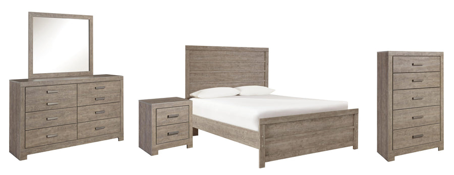 Culverbach Panel Bed, Dresser, Mirror, Chest and Nightstand