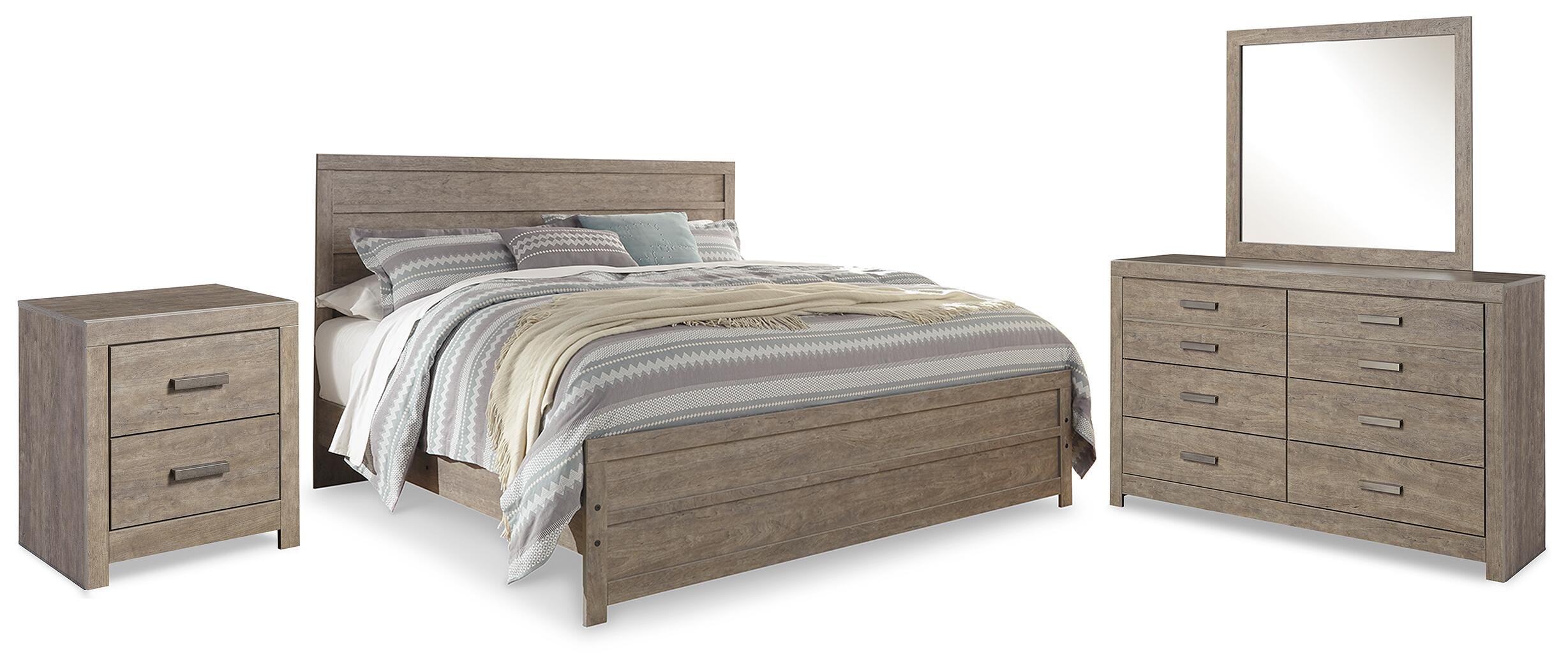 Culverbach Panel Bed, Dresser, Mirror and Nightstand