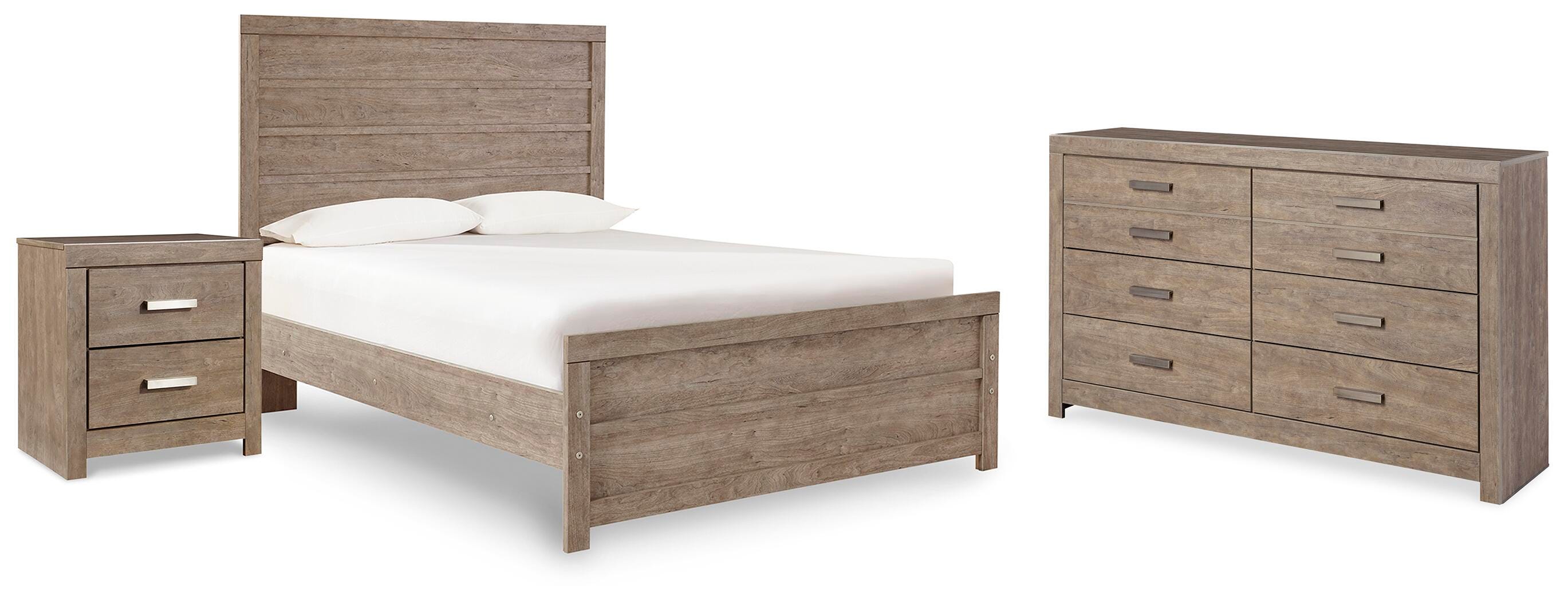Culverbach Panel Bed, Dresser and Nightstand