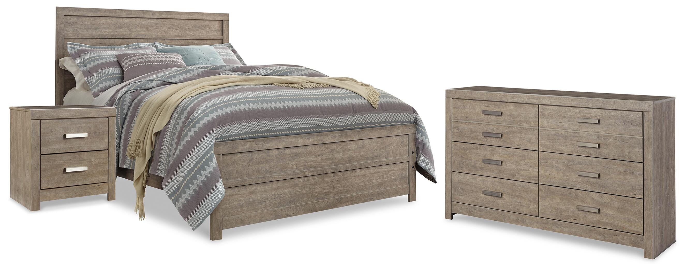 Culverbach Panel Bed, Dresser and Nightstand