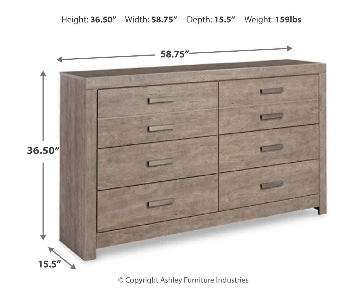 Culverbach Panel Bed, Dresser, Chest and Nightstand