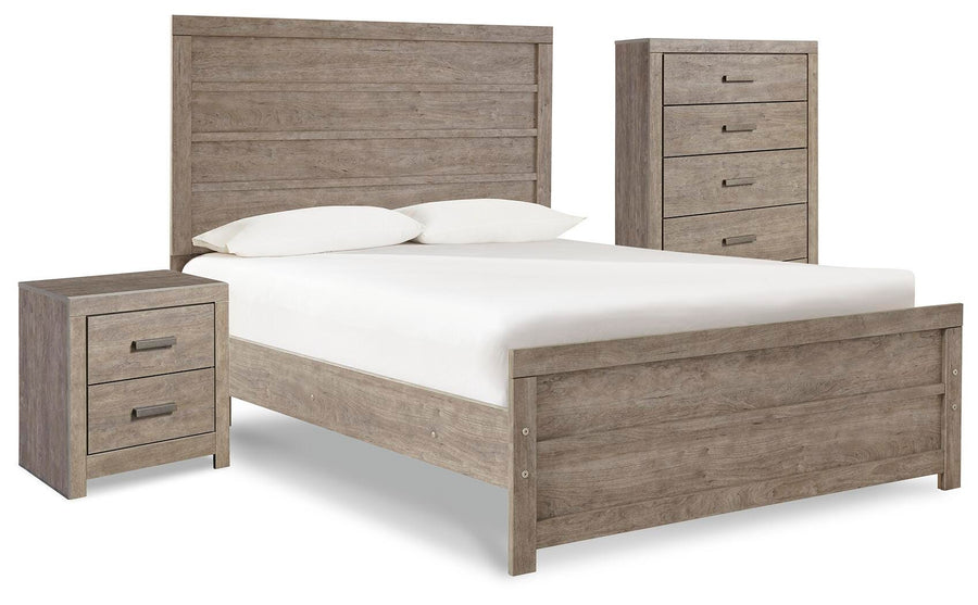 Culverbach Panel Bed with Chest of Drawers and Nightstand