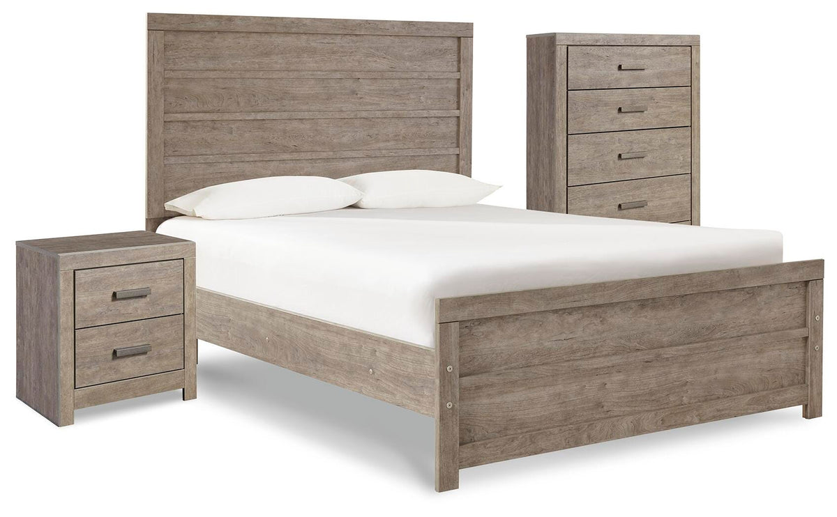 Culverbach Panel Bed with Chest of Drawers and Nightstand