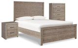 Culverbach Panel Bed with Chest of Drawers and Nightstand