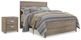 Culverbach Panel Bed and Nightstand