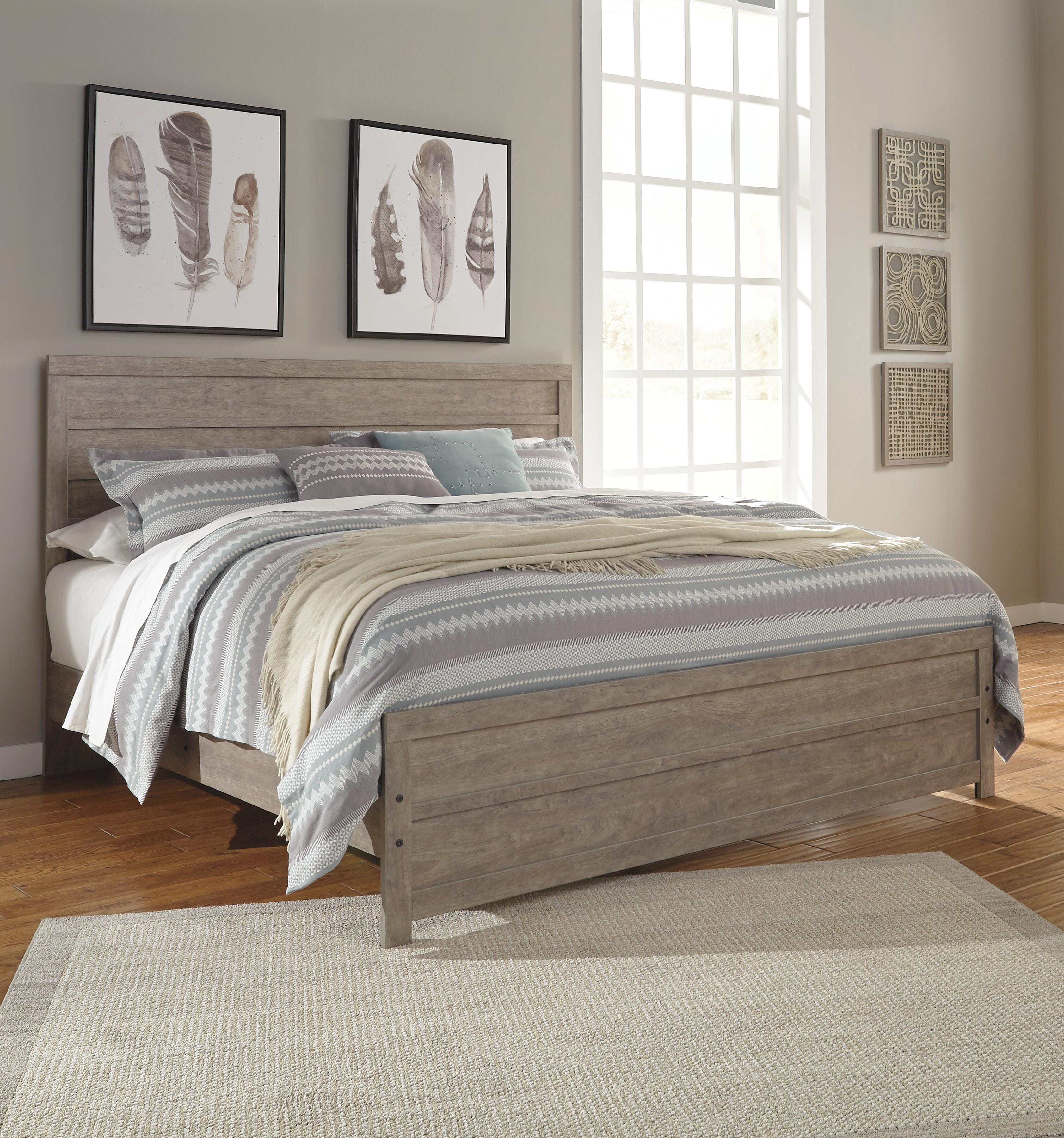 Culverbach Panel Bed with Nightstand
