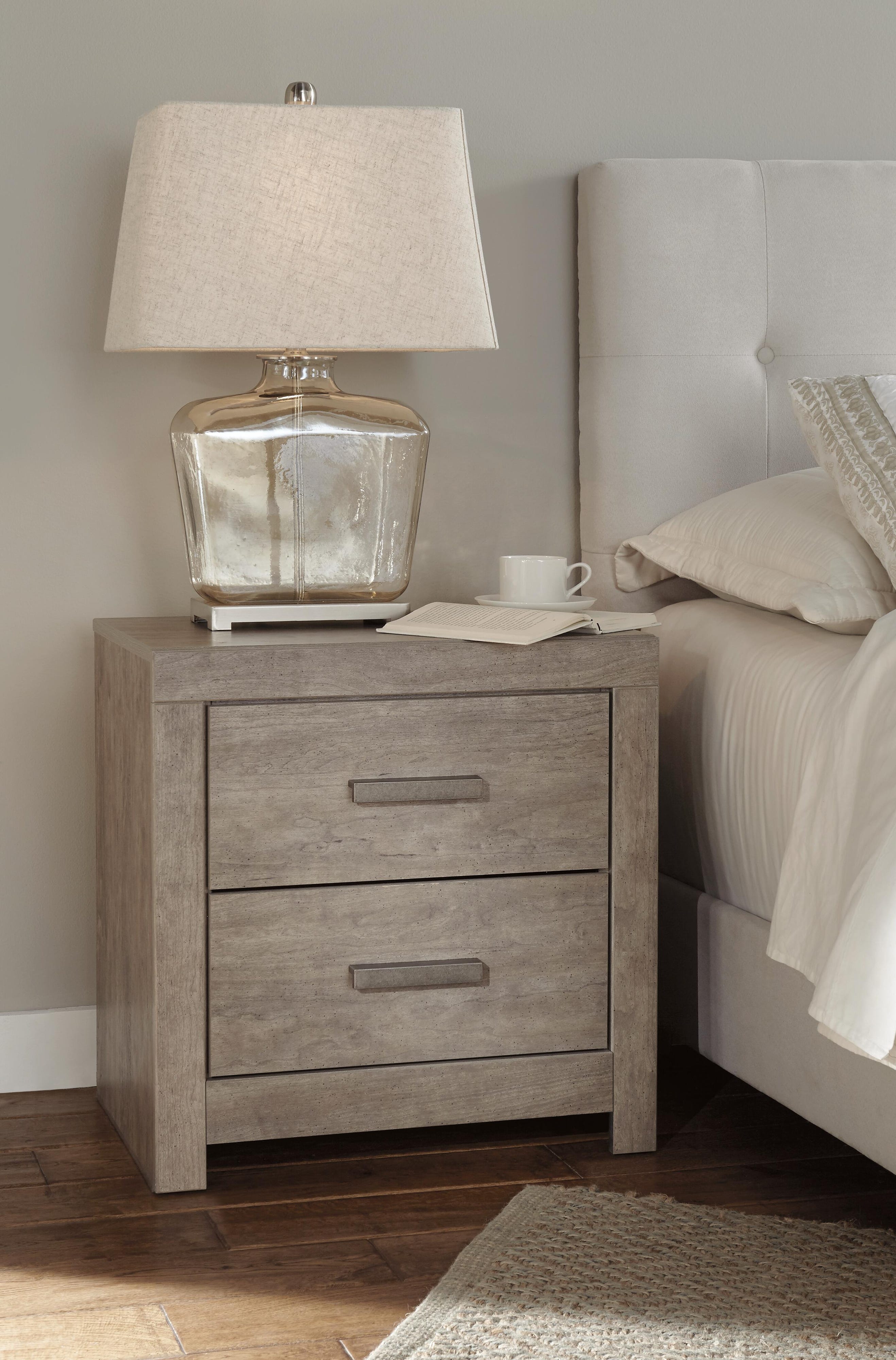 Culverbach Panel Bed with Nightstand
