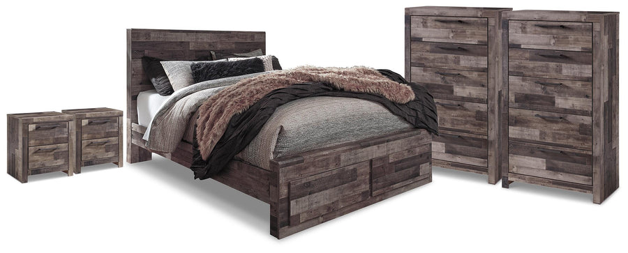 Derekson Storage Bed, 2 Chests and 2 Nightstands