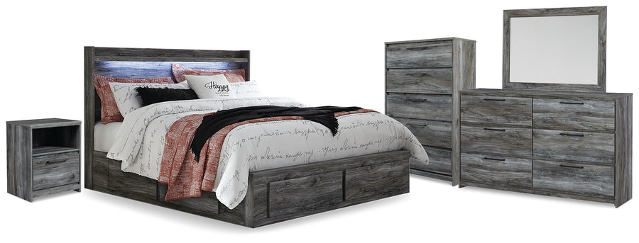 Baystorm Storage Bed, Dresser, Mirror, Chest and Nightstand