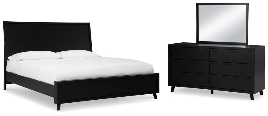 Danziar Panel Bed, Dresser and Mirror