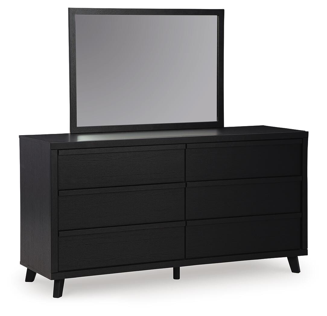Danziar Panel Bed, Dresser, Mirror and 2 Nightstands
