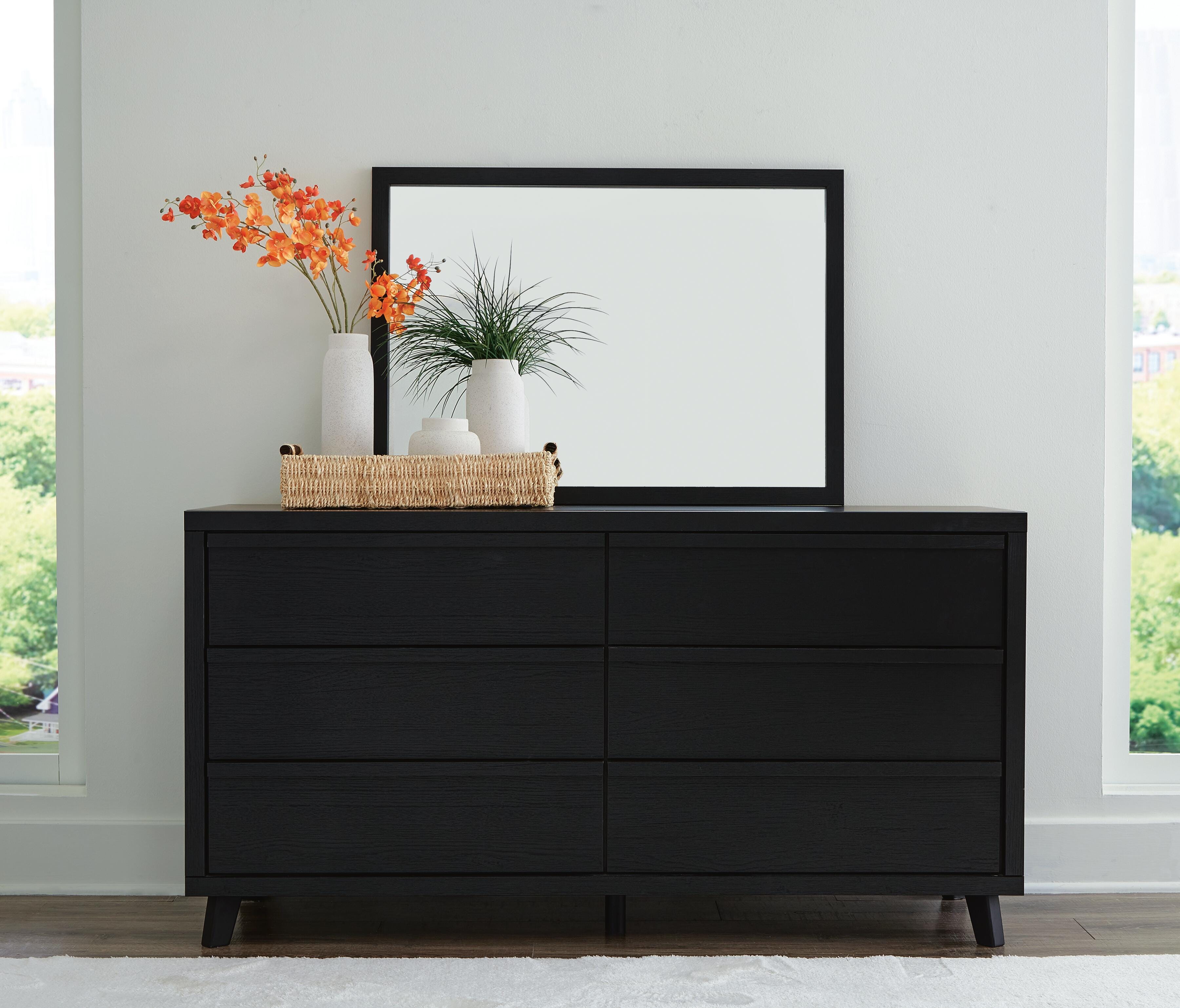 Danziar Panel Bed, Dresser, Mirror and Chest