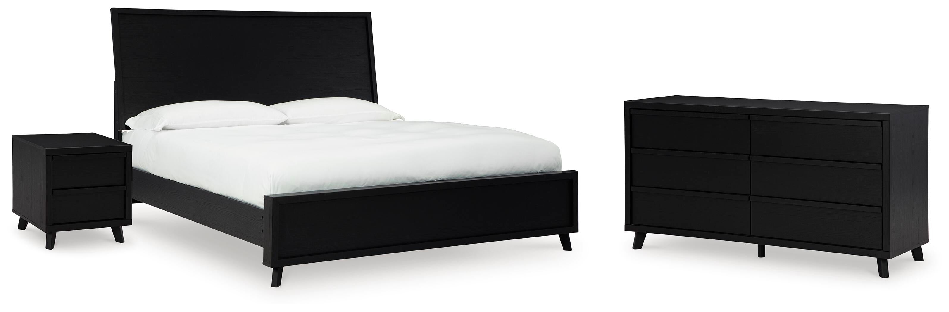 Danziar Panel Bed, Dresser and Nightstand