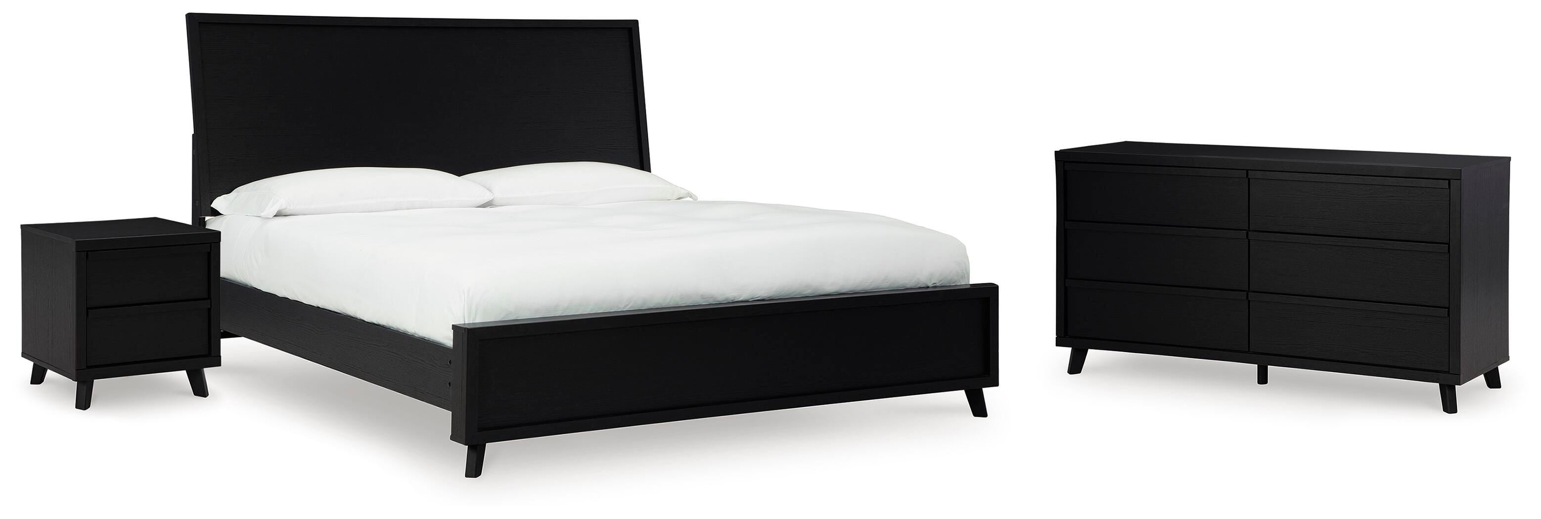 Danziar Panel Bed, Dresser and Nightstand