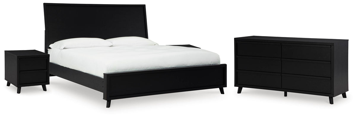 Danziar Panel Bed, Dresser and 2 Nightstands