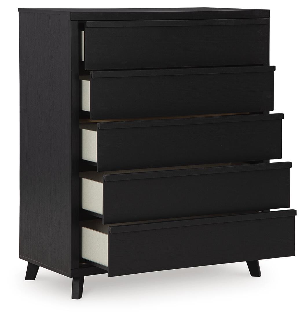Danziar Panel Headboard, Dresser, Mirror and Chest