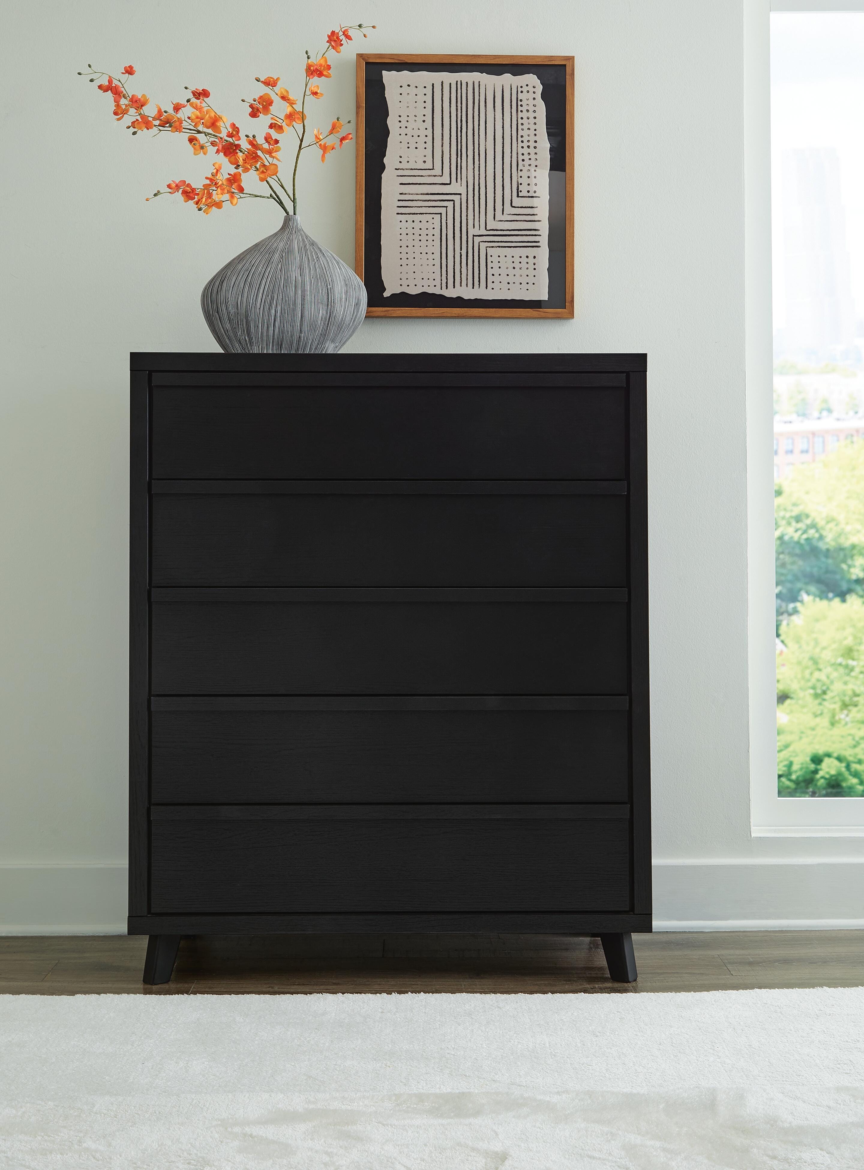 Danziar Panel Headboard, Dresser, Mirror and Chest