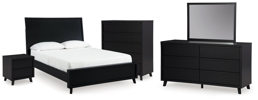 Danziar Panel Bed, Dresser, Mirror, Chest and Nightstand