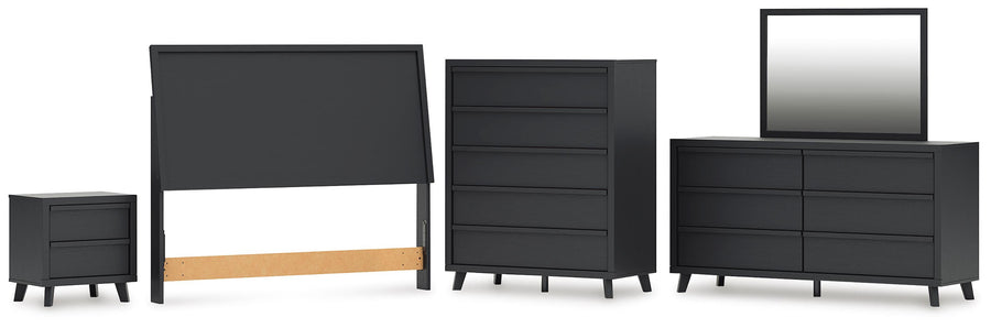 Danziar Panel Headboard, Dresser, Mirror, Chest and Nightstand