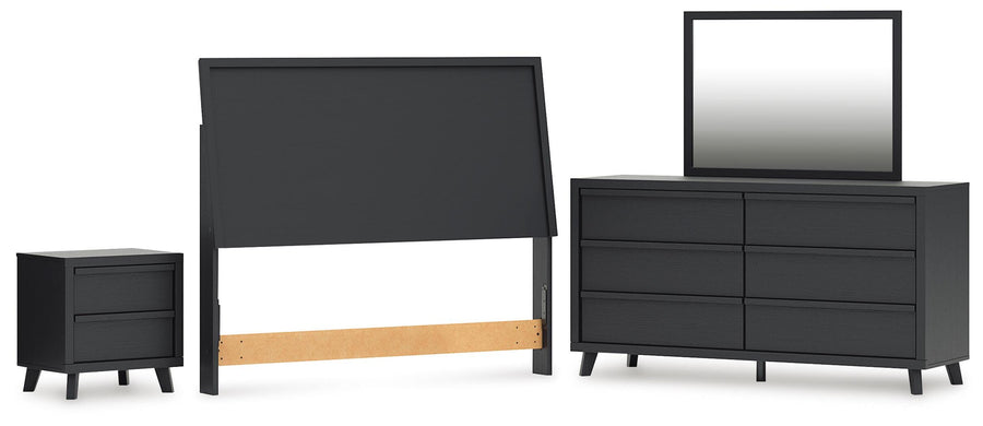 Danziar Panel Headboard, Dresser, Mirror and Nightstand