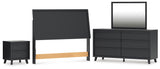Danziar Panel Headboard, Dresser, Mirror and Nightstand
