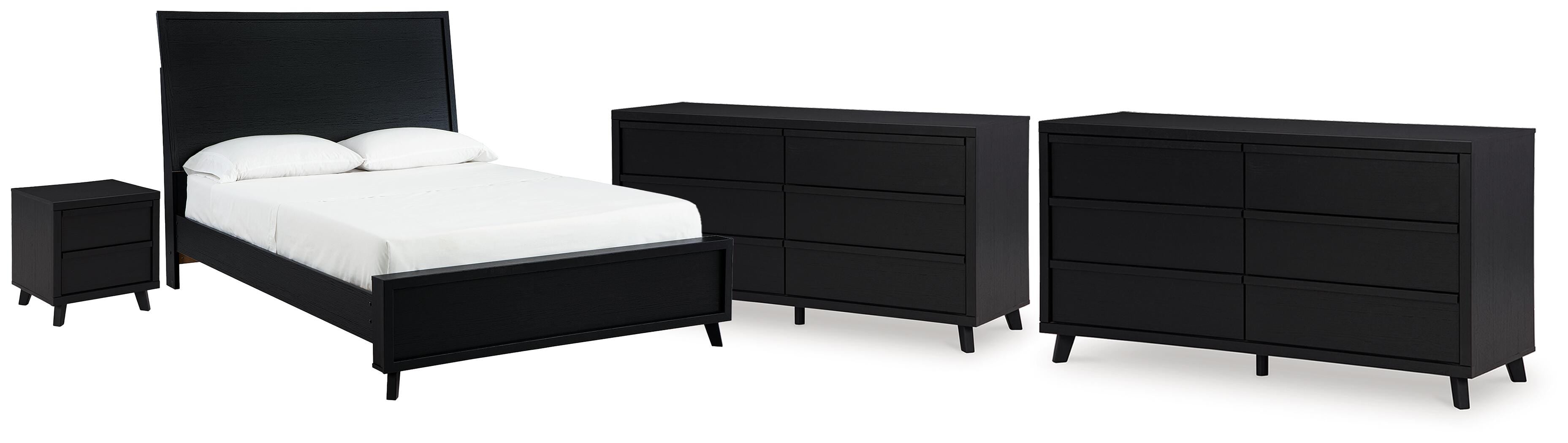 Danziar Panel Bed, 2 Dressers and Nightstand