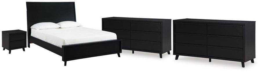 Danziar Panel Bed, 2 Dressers and Nightstand