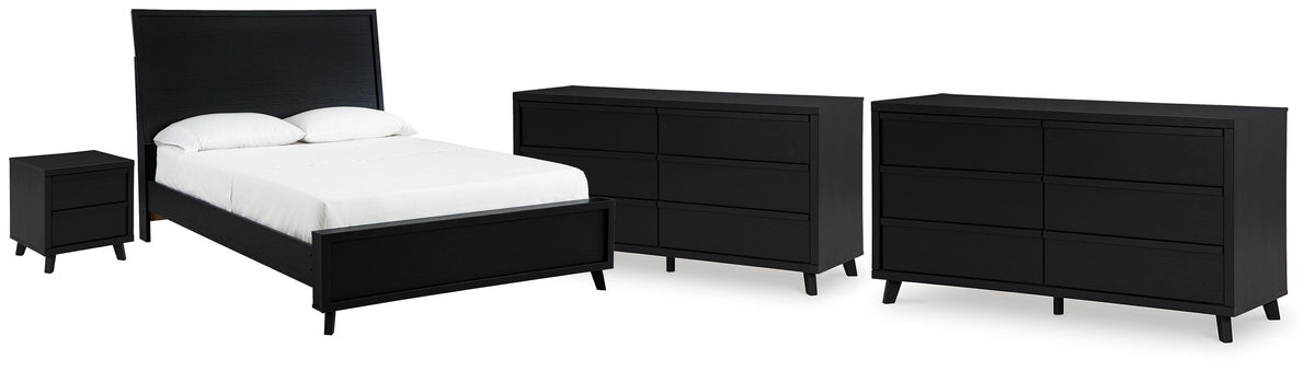 Danziar Panel Bed, 2 Dressers and Nightstand