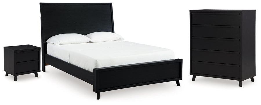 Danziar Panel Bed, Chest and Nightstand