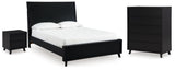 Danziar Panel Bed, Chest and Nightstand