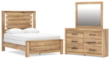 Brozmont Panel Bed, Dresser and Mirror