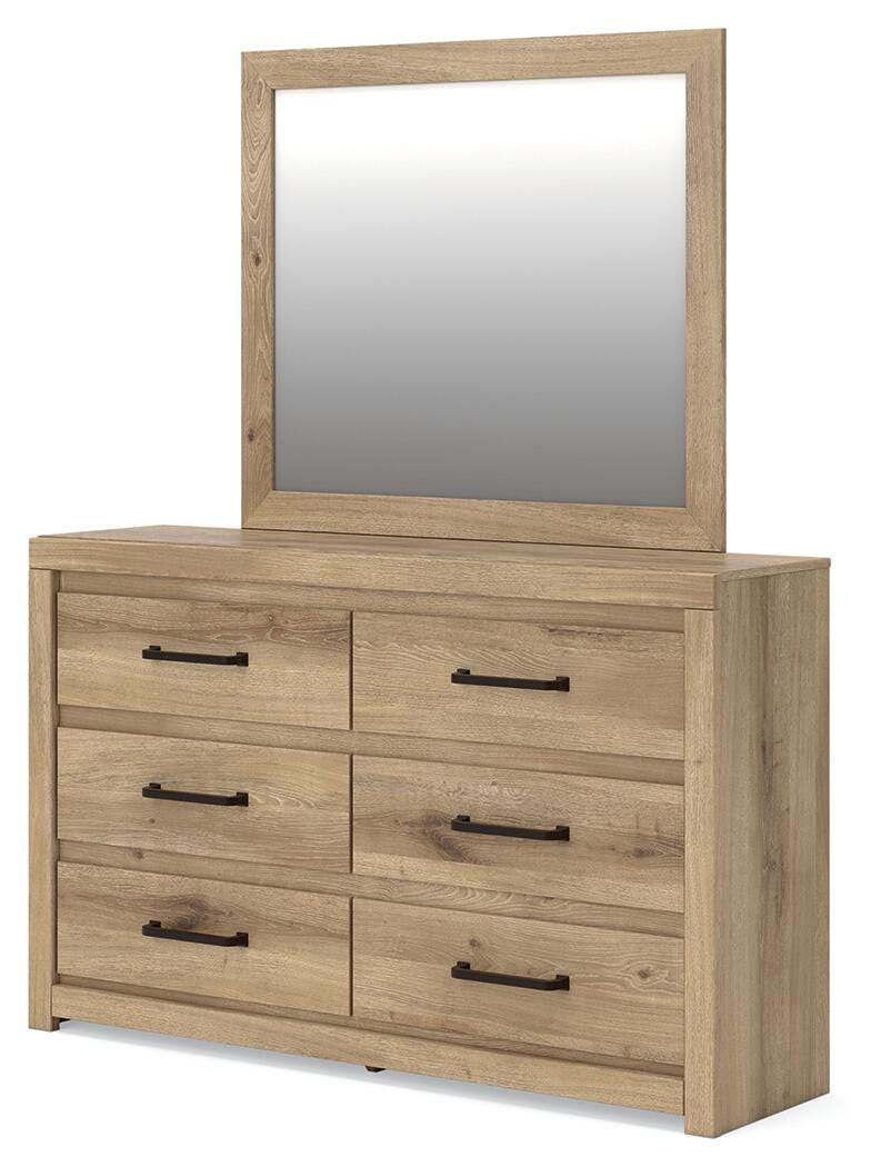 Brozmont Panel Bed, Dresser and Mirror