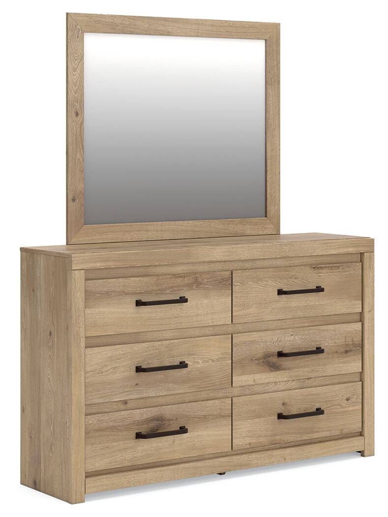 Brozmont Panel Bed, Dresser and Mirror