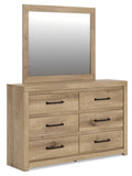 Brozmont Panel Bed, Dresser and Mirror
