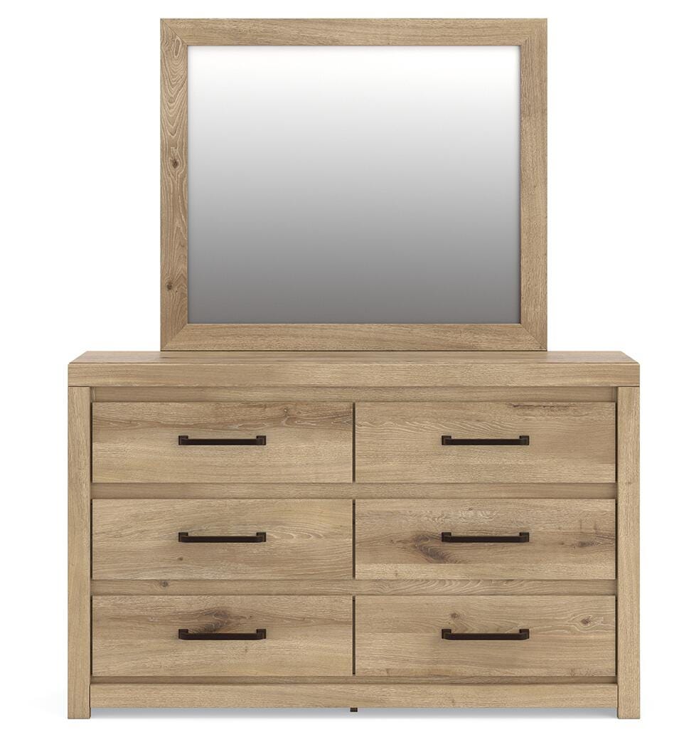 Brozmont Panel Bed, Dresser and Mirror