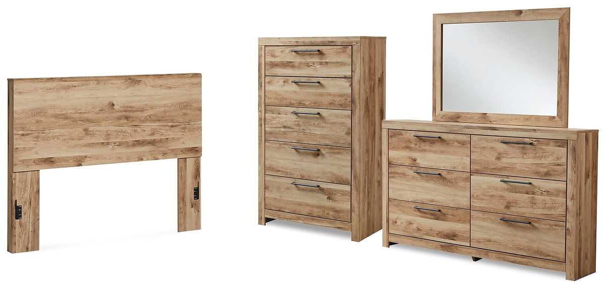 Hyanna Panel Headboard, Dresser, Mirror and Chest